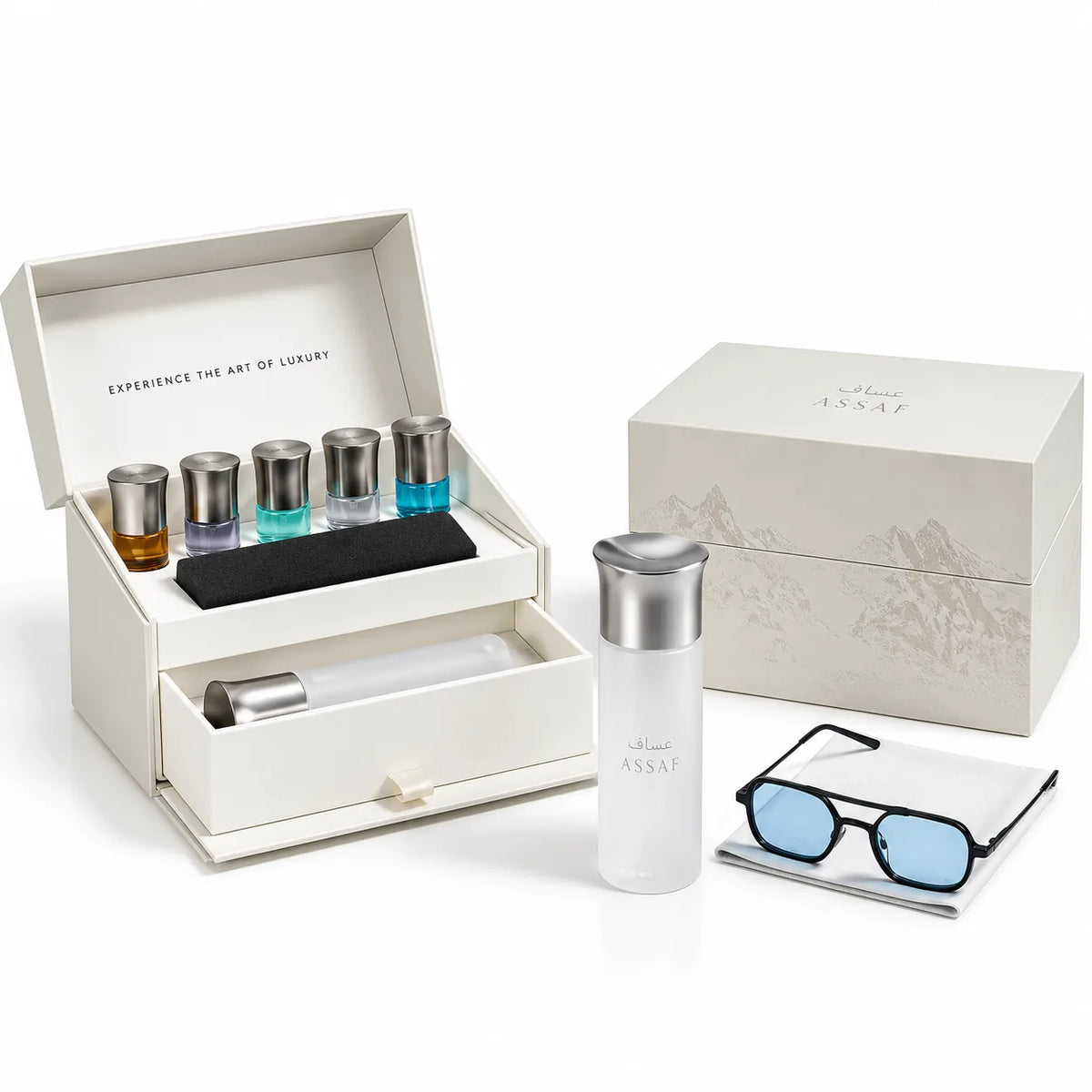 عطر عساف ASSAF  Aura Pegasus – 150ml + 5 عطور حجم